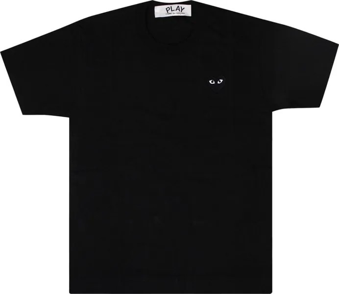 Футболка Comme des Garçons PLAY Heart T-Shirt 'Black', черный