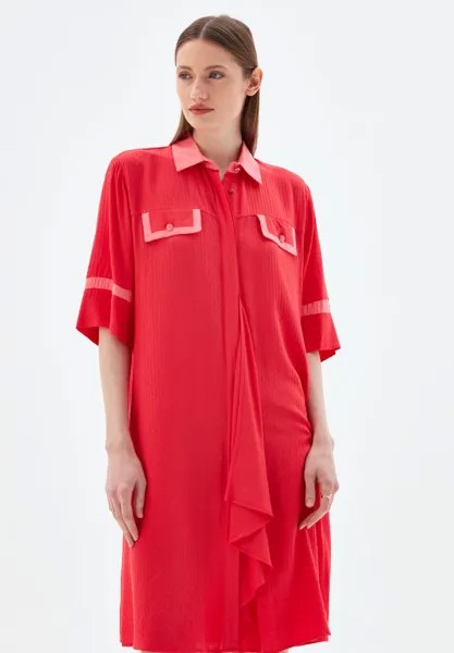 Платье-рубашка adL, красный