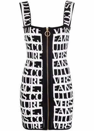 Versace Jeans Couture logo-print knitted dress