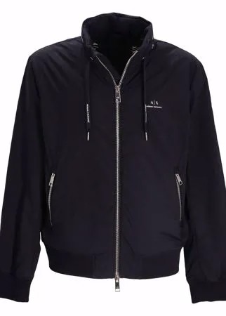Armani Exchange бомбер с потайным капюшоном