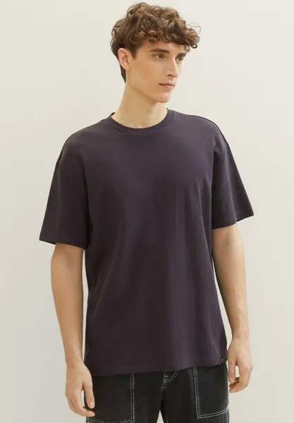 Базовая футболка TOM TAILOR DENIM, цвет coal grey