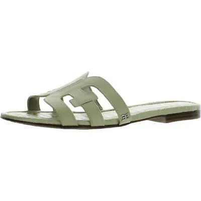 Sam Edelman Womens Bay Slip On Open Toe Casual Flat Sandals Shoes BHFO 2729