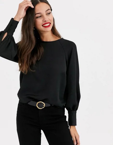 Черная блузка New Look-Черный