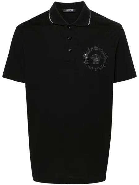 Versace рубашка поло Medusa, черный