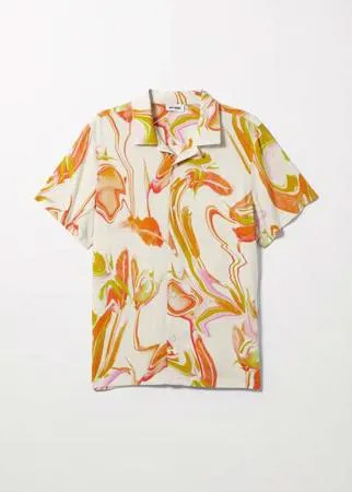 Рубашка Coffee Floral с короткими рукавами