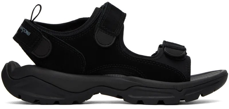 Черные сандалии с ремешком на липучке Comme des Garçons Homme