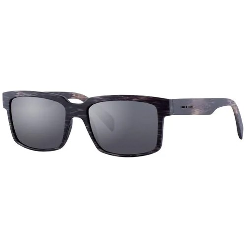 Солнцезащитные очки Italia Independent, прямоугольные, оправа: пластик, с защитой от УФ, для мужчин, черный