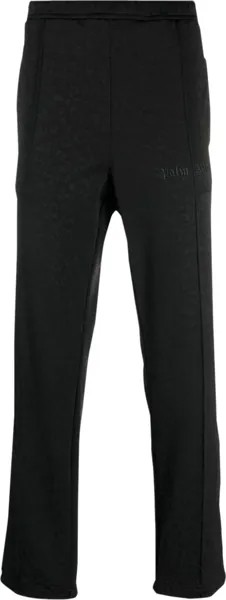 Брюки Palm Angels Tuxedo Leopard Track Pants 'Black/White', черный