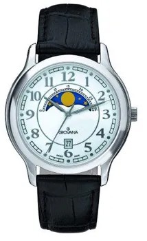 Швейцарские наручные  мужские часы Grovana 1026.1533. Коллекция Moonphase