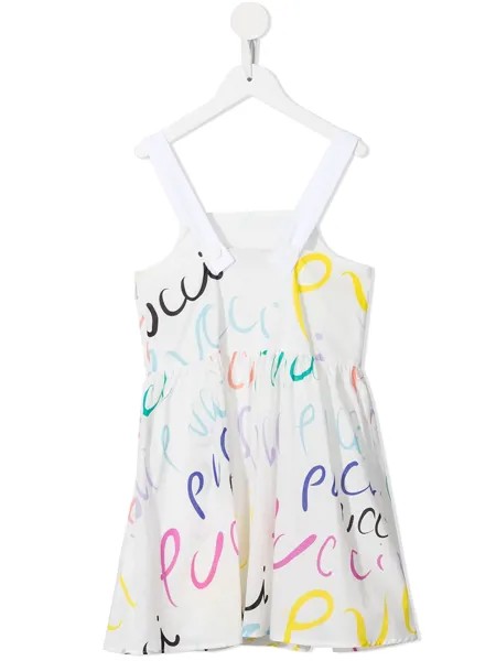 Emilio Pucci Junior платье без рукавов с логотипом