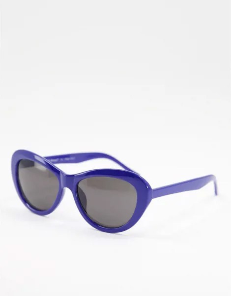 Солнцезащитные очки в массивной яркой оправе AJ Morgan-Голубой