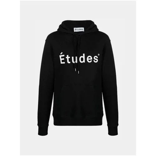 Худи Etudes, силуэт свободный, размер xxs, черный