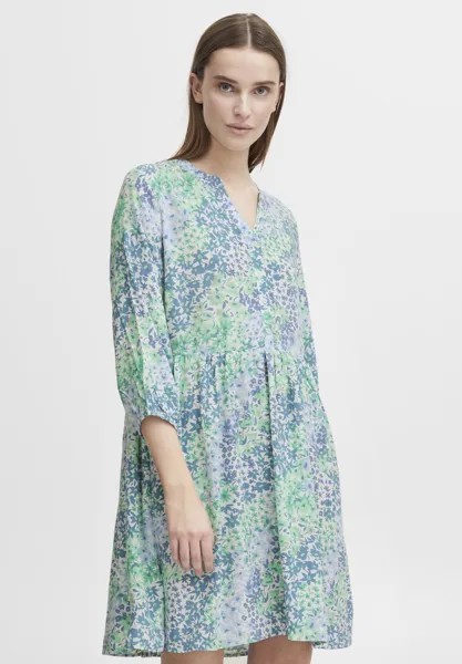 Платье Camisero b.young BYMMJOELLA VNECK, синий колокол микс