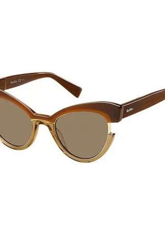 Солнцезащитные очки Max Mara, кошачий глаз, для женщин, разноцветный