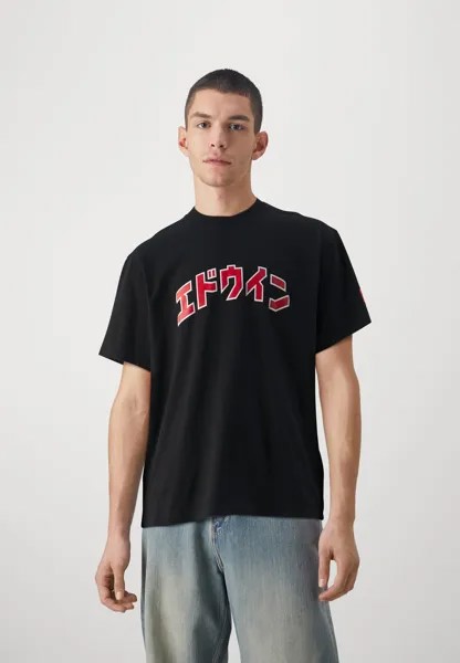 Футболка с принтом KATAKANA RETRO UNISEX Edwin, черный