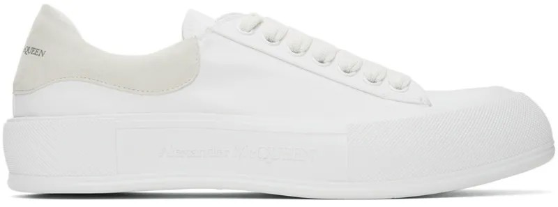 Белые кеды Deck со шнуровкой Alexander McQueen