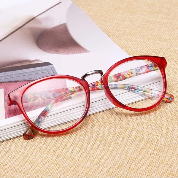 Ретро Цветочный ХрамОчки для чтения Женщины Ультралегкие очки Анти-падение Пресбиопические очки