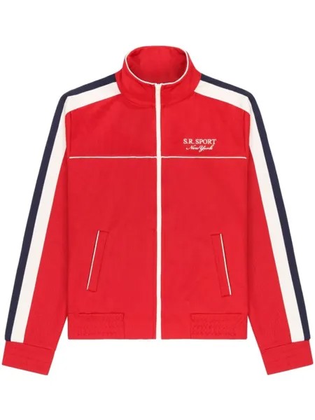 Sporty & Rich спортивная куртка с полосками, красный