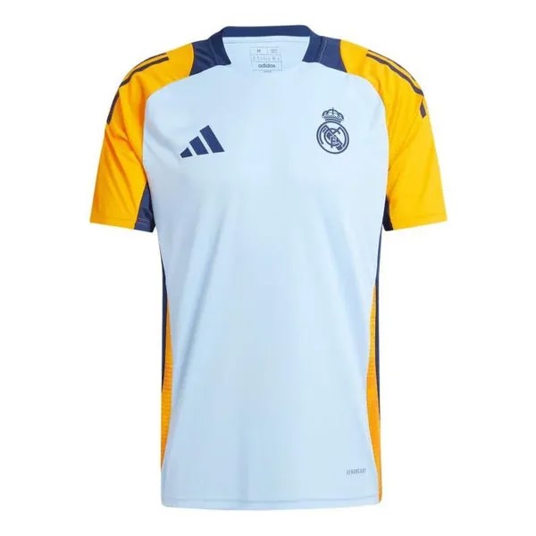 Футболка real madrid tiro 24 соревнования тренировочные футбольные майки азия размеры Adidas, синий