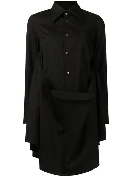 Comme Des Garçons поплиновая рубашка оверсайз