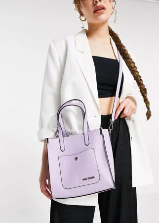 Лавандовая сумка-тоут для покупок с ремешком через плечо Steve Madden-Фиолетовый цвет