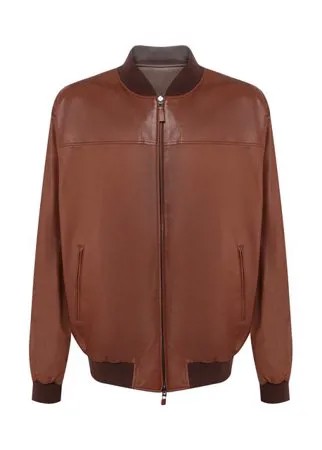 Кожаный бомбер Brioni