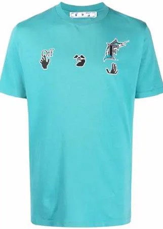 Off-White футболка Florida Marlins из коллаборации с MLB