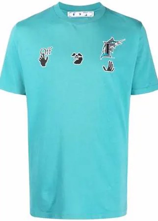 Off-White футболка Florida Marlins из коллаборации с MLB