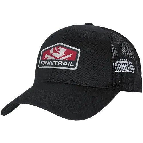 Бейсболка Finntrail летняя, размер универсальный, черный, красный