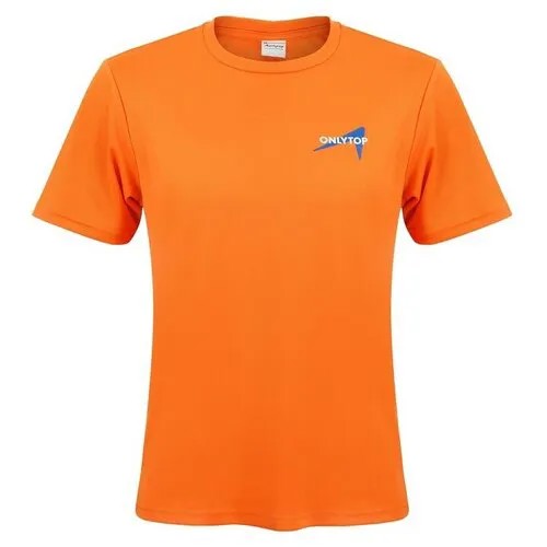 Футболка спортивная ONLYTOP, размер 48, orange