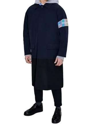 Плащ oversize синего цвета Albione