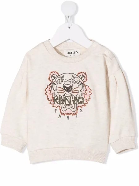 Kenzo Kids толстовка с вышивкой Tiger