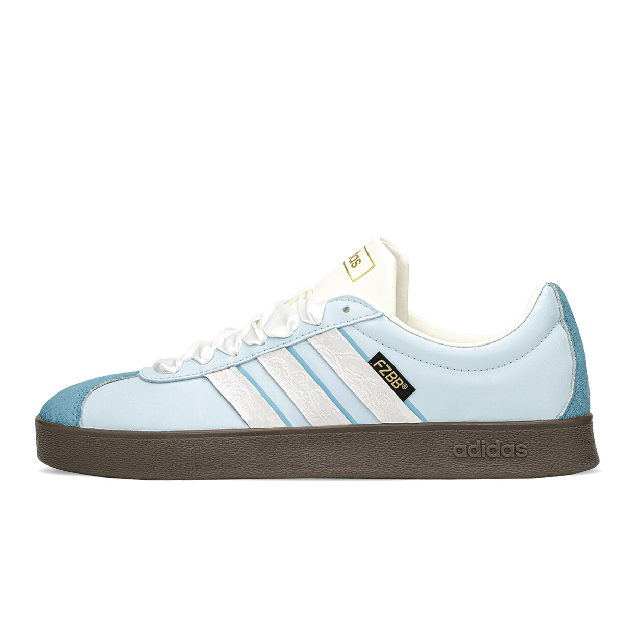 Кроссовки adidas Vl Court Skateboarding Shoes Unisex Low-top White/blue, синий/белый