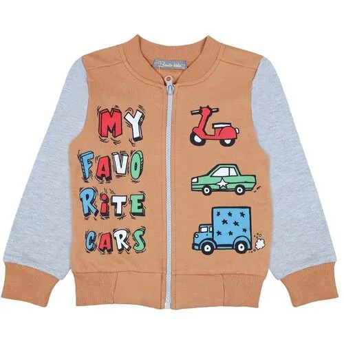 Бомбер BONITO KIDS демисезонный, размер 104, коричневый