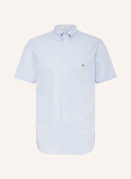 Комфортная рубашка с короткими рукавами Gant, синий