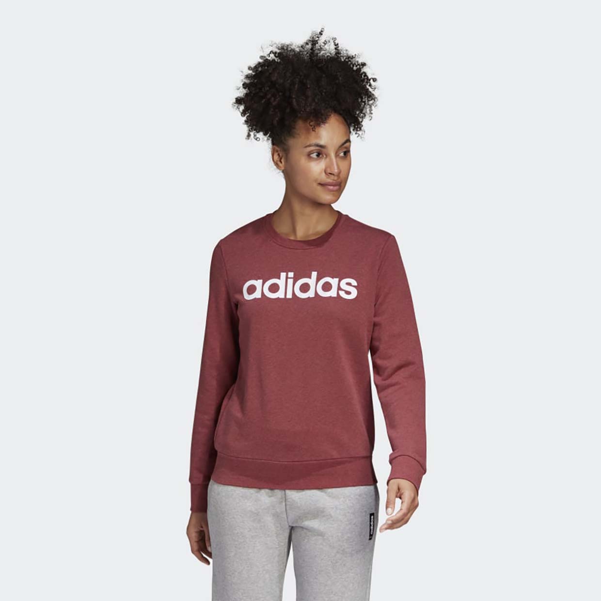 Свитшот женский Adidas W E LIN SWEAT красный L