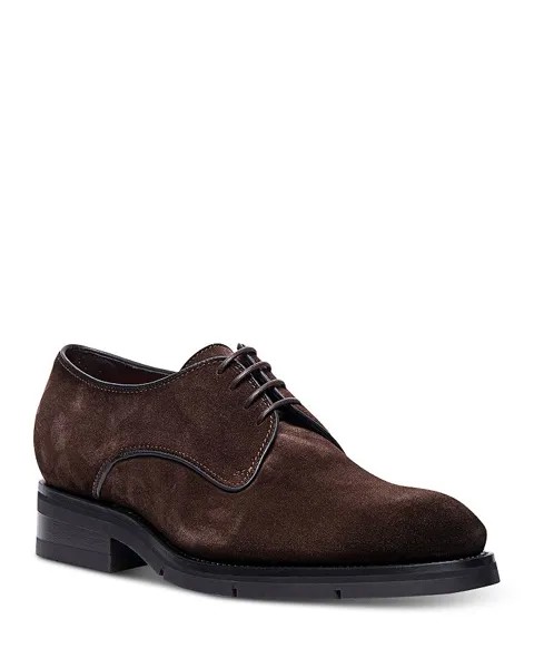 Мужские оксфорды Carter с однотонным носком Santoni