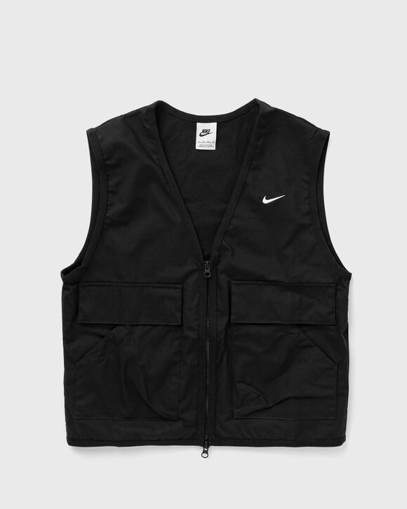 Жилет Nike Wmns Essential Loose Woven Cargo Vest, черный/белый