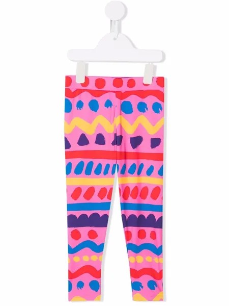 Stella McCartney Kids легинсы с геометричным принтом