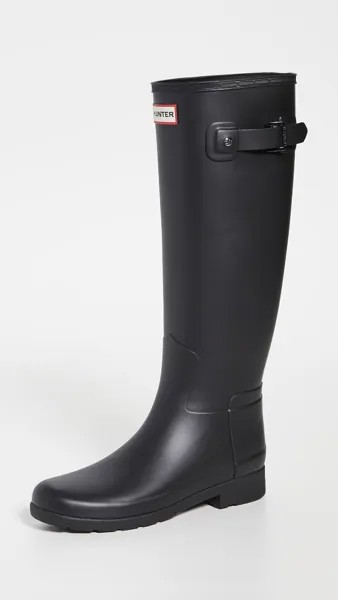 Ботинки Hunter Boots Refined Tall Matte, черный