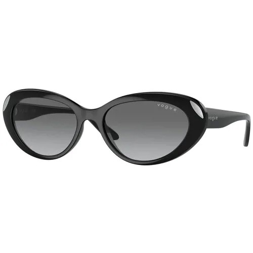 Солнцезащитные очки Vogue eyewear, овальные, градиентные, для женщин, черный