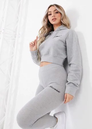 Комплект серого цвета из укороченного худи и леггинсов ellesse-Серый