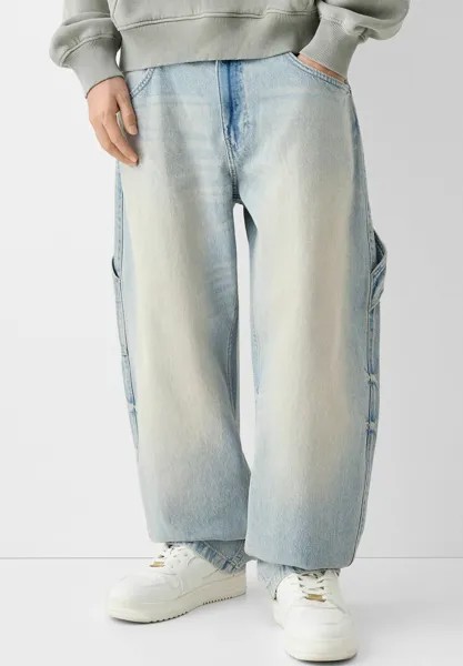 Джинсы Baggy Baggy Carpenter Bershka, цвет light blue