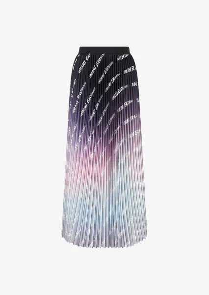 Длинная юбка из атласа со складками Armani Exchange, разноцветный