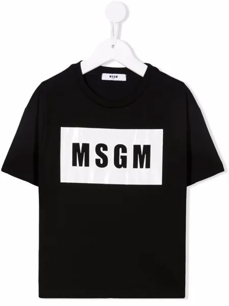 MSGM Kids футболка с логотипом