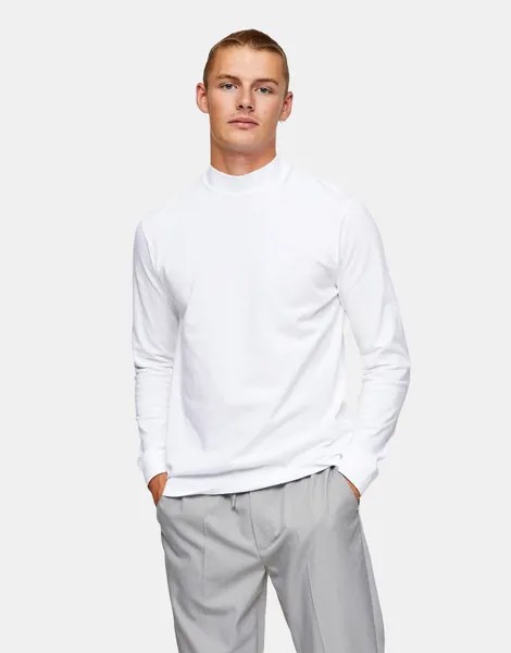 Лонгслив белого цвета Topman-Белый