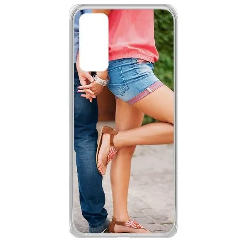 Чехол-накладка Krutoff Clear Case Босоножки женские для Samsung Galaxy S20
