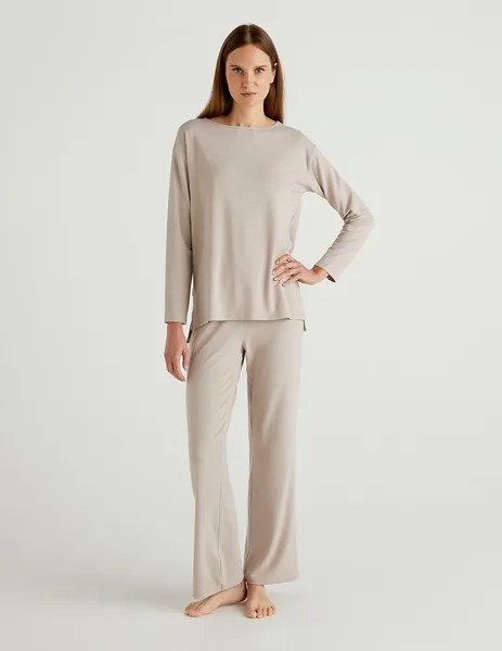 Пижама женская United Colors of Benetton 21A_3L333P2G7 бежевая XS