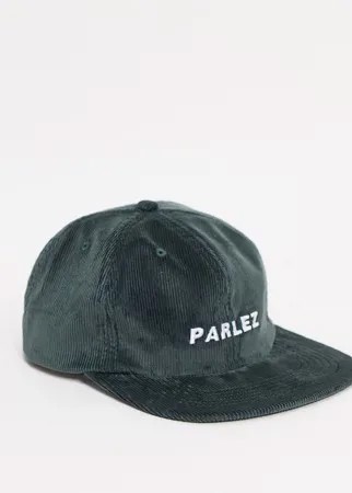 Зеленая вельветовая кепка Parlez Ladsun-Зеленый цвет