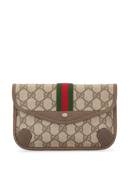 Gucci Pre-Owned клатч Shelly Line с узором GG